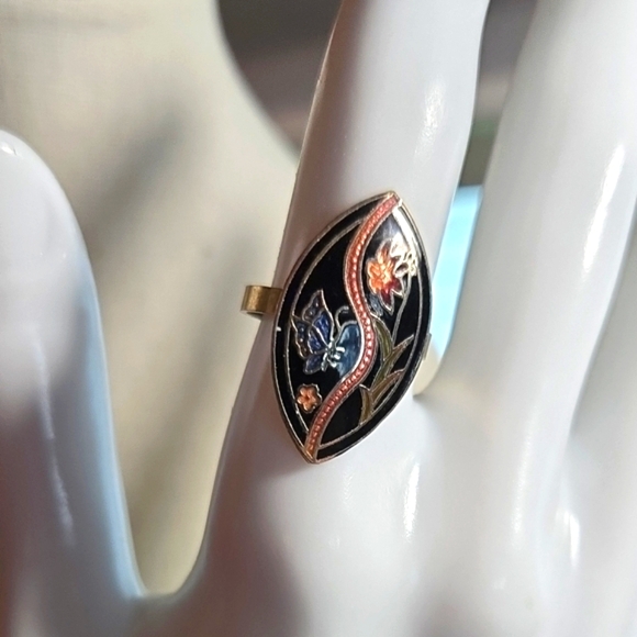 CLOISONNE RING SIZE 7 - Picture 1 of 5